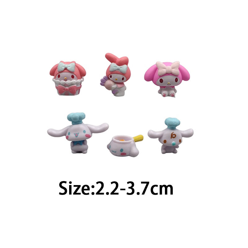 Ready Stock !!! Kuromi My Melody Figure Little Devil Doll Handmade Cute DIY Accessories Decoration