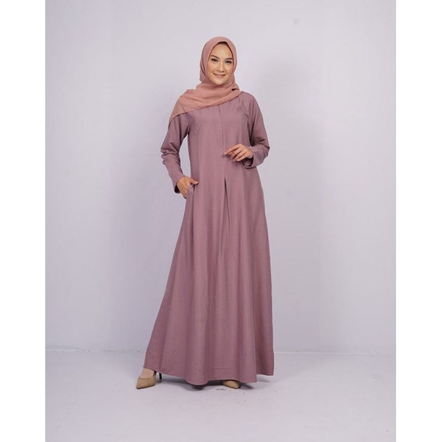 GAMIS TERBARU GAMIS POLOS REMAJA DRESS SIMPLE GAMIS YARA LAUZA ELZATTA