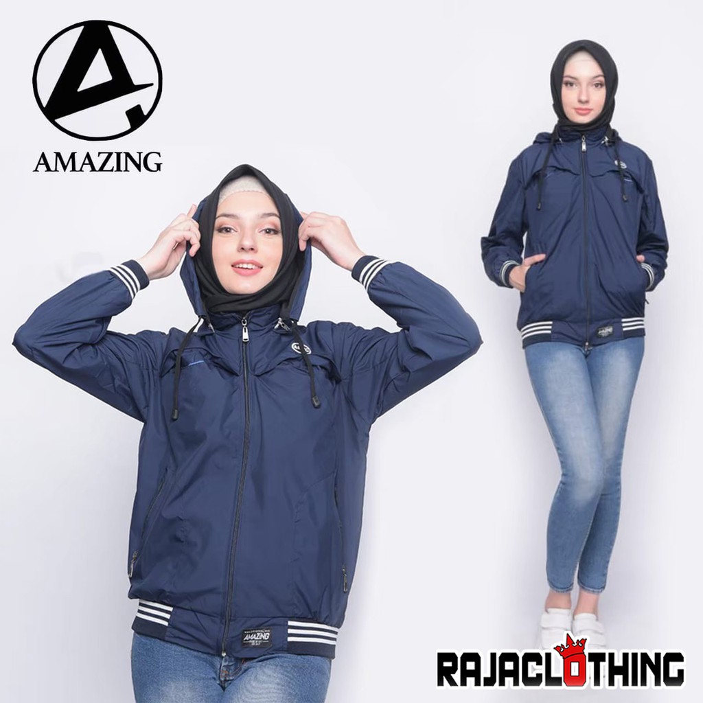 RCL - JAKET SWEATER HODIE SALUR AMAZING WANITA - JAKET HODIE CEWEK M.L.XL