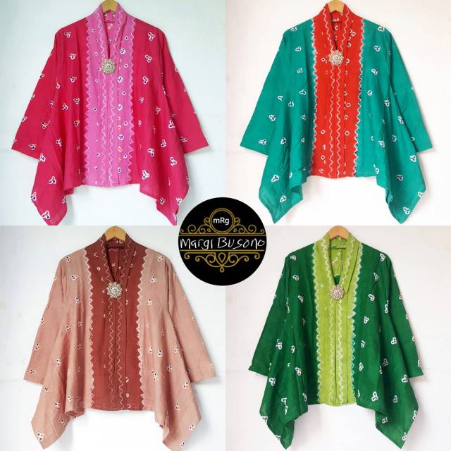 Terlaris Pre Order Atasan Batik Murah Solo Kartini Jumput 2 Tone Batik Tuman Solo AEAxG3tONQ5yo