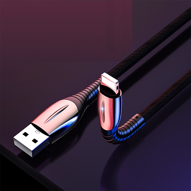 Kabel Data Micro USB Fast Charging 3.0A LED Cabble Data Lighting For Iphone