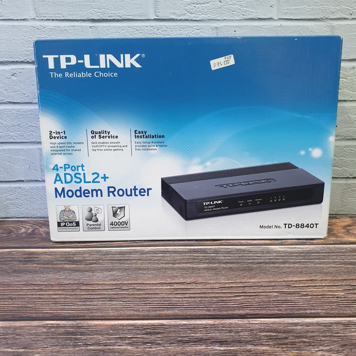 TPlink ADSL 2+ modem router TD-8840t