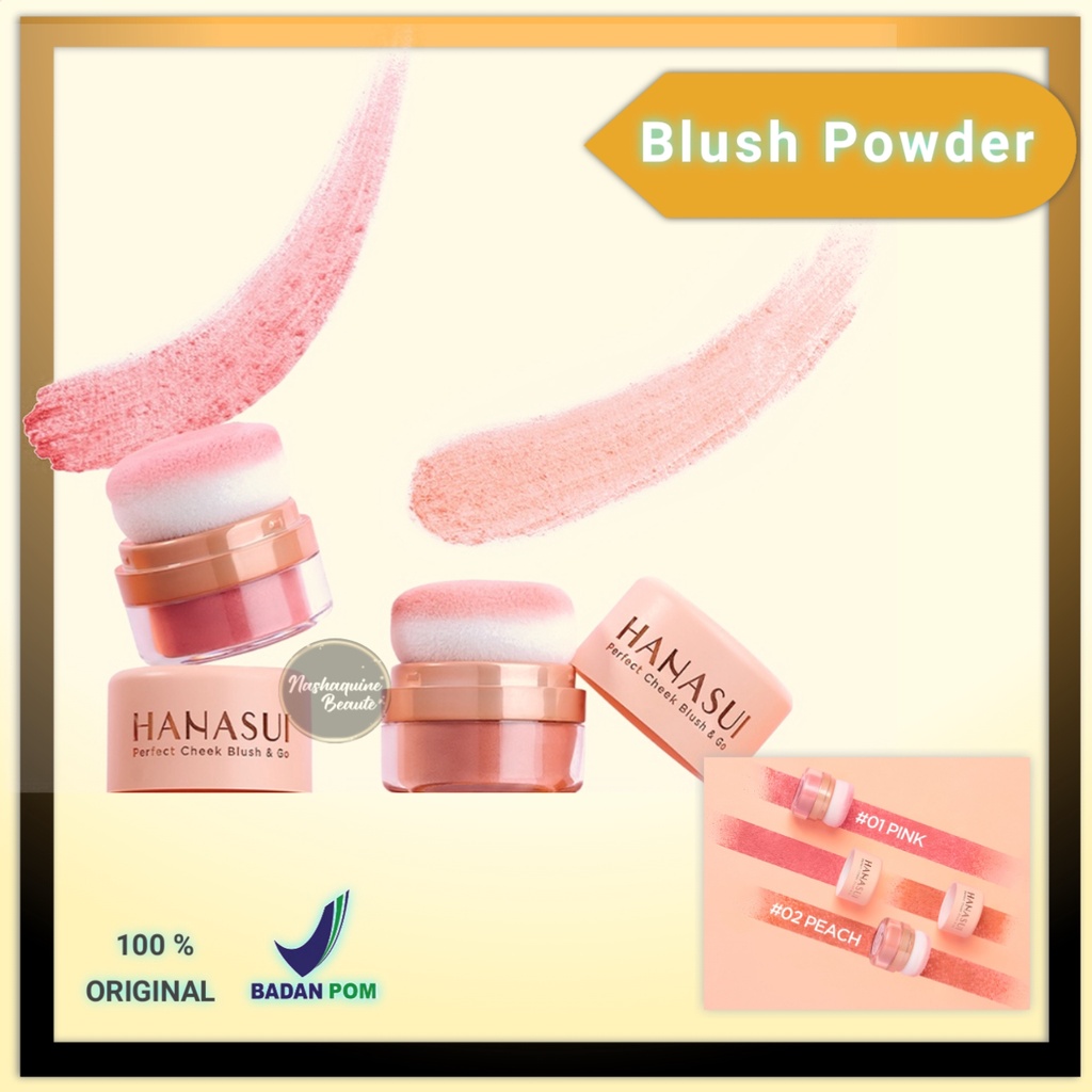 Hanasui Perfect Cheek Blush &amp; Go Powder - Perona Pipi - Blush On