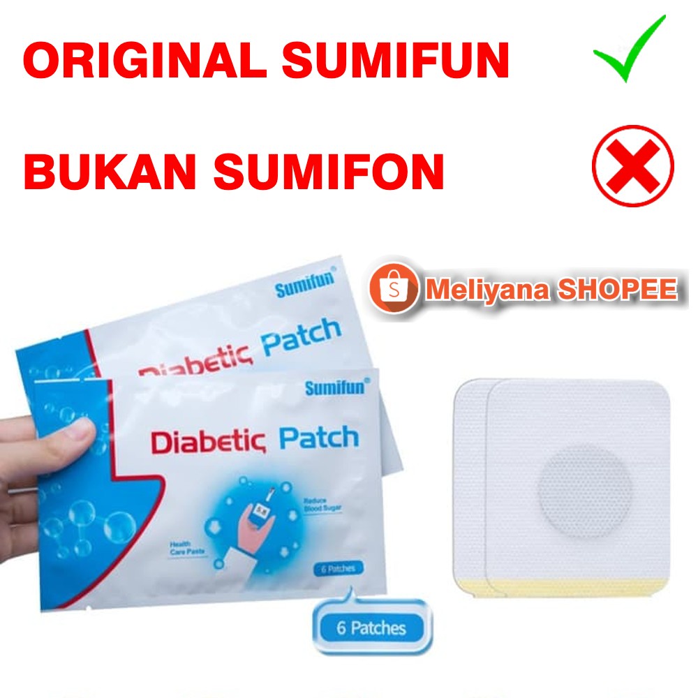 1 Bag 6 PCS Diabetic Patch diabetes Koyo Herbal Penurun Gula Darah