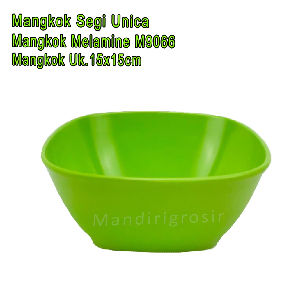 Mangkok Segi Unica *Mangkok Melamine * Mangkok M9066 * Uk.15x15cm