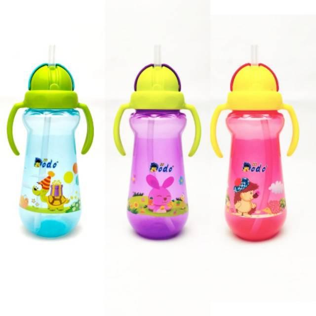 Dodo Sport Handle Bottle Small / Medium / Big - Tempat Minum Anak / Botol Susu Bayi Pegangan Pakai Sedotan 150 / 240 / 300 ml