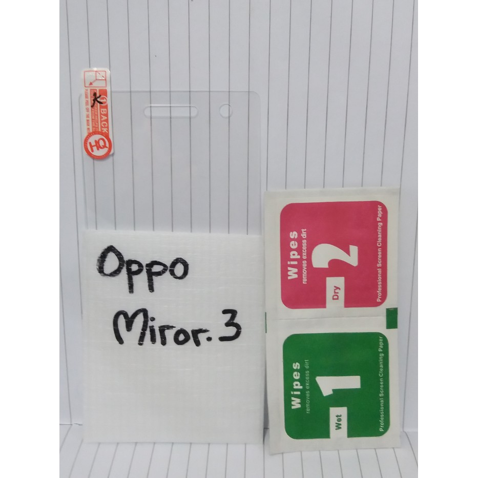 Tempered Gorilla Glass kaca Oppo Mirror 3 murah