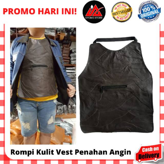 ROMPI KULIT VEST PENAHAN ANGIN Pelindung Dada Pelindung Dari Angin Awet Kuat Dan Tahan Lama