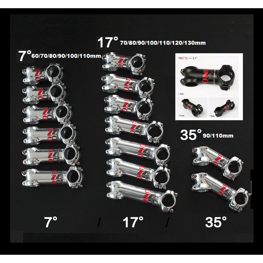 Stem Sepeda UNO CHROMOLY 60 70 80 90 100 110 120 mm 7 17 35 Derajat 6 7 8 9 10 cm MTB Road Bike XC O