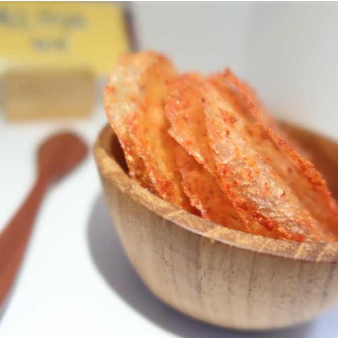 

Keripik Kaca Pedas Daun Jeruk