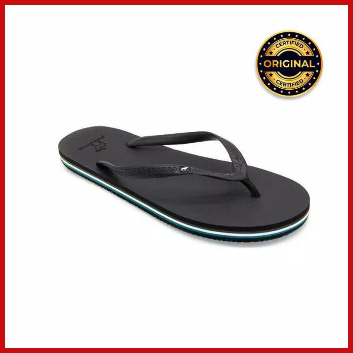 Sandal Panama / Sendal Jepit Wanita Full Black / Sandal Pantai - 39