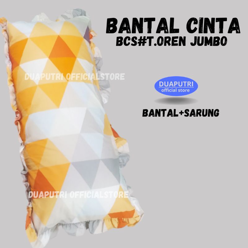 Bantal Cinta / Bantal cinta 50×100 / Bantal plus sarung New motip