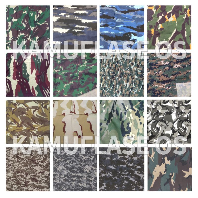 Bahan kain loreng army Motif TNI AD malvinas kostrad Nkri gurun marpat AL AU teluk lebanon brimob dl