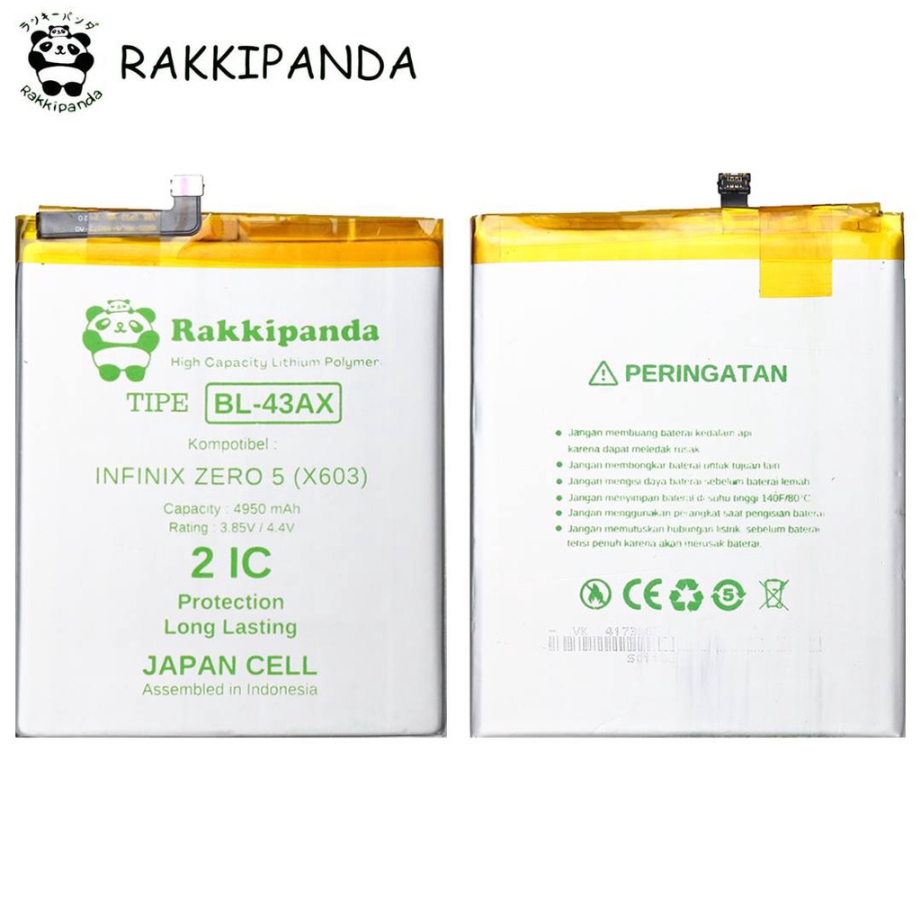 R/K- RakkiPanda - BL-43AX BL43AX Zero 5 X603 Batre Batrai Baterai