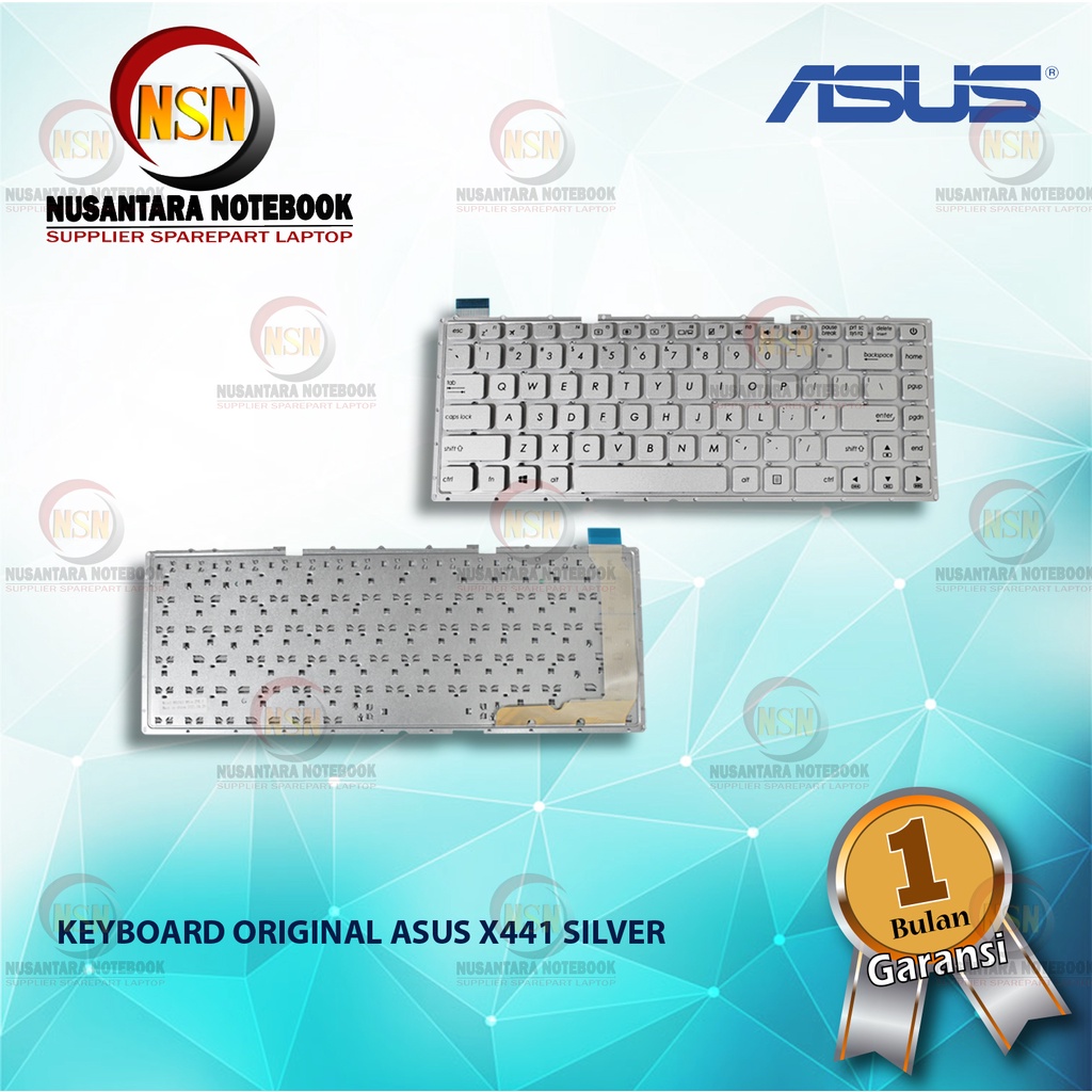 Keyboard Original ASUS x441 SERIES SILVER