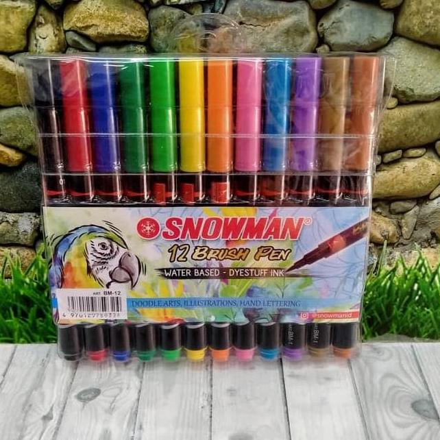 

(BISA COD) BRUSH PEN SNOWMAN OBRAL Kode 87