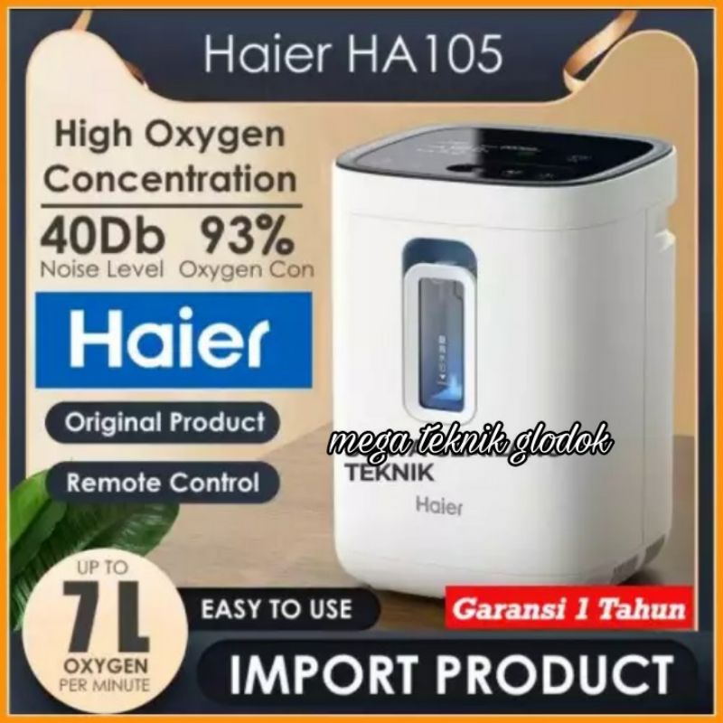 Haier HA-105 Oxygen Concentrator Generator Mesin Oksigen HA 105 Medis
