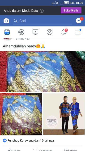Soegiharto Couple Batik Kebaya Baloteli Anjani Prada Termurah Srg 759 Couple 017