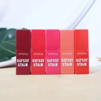 ❤ jselectiv ❤ EMINA Glossy Stain | Lip Tint dengan Glossy Finish dari EMINA