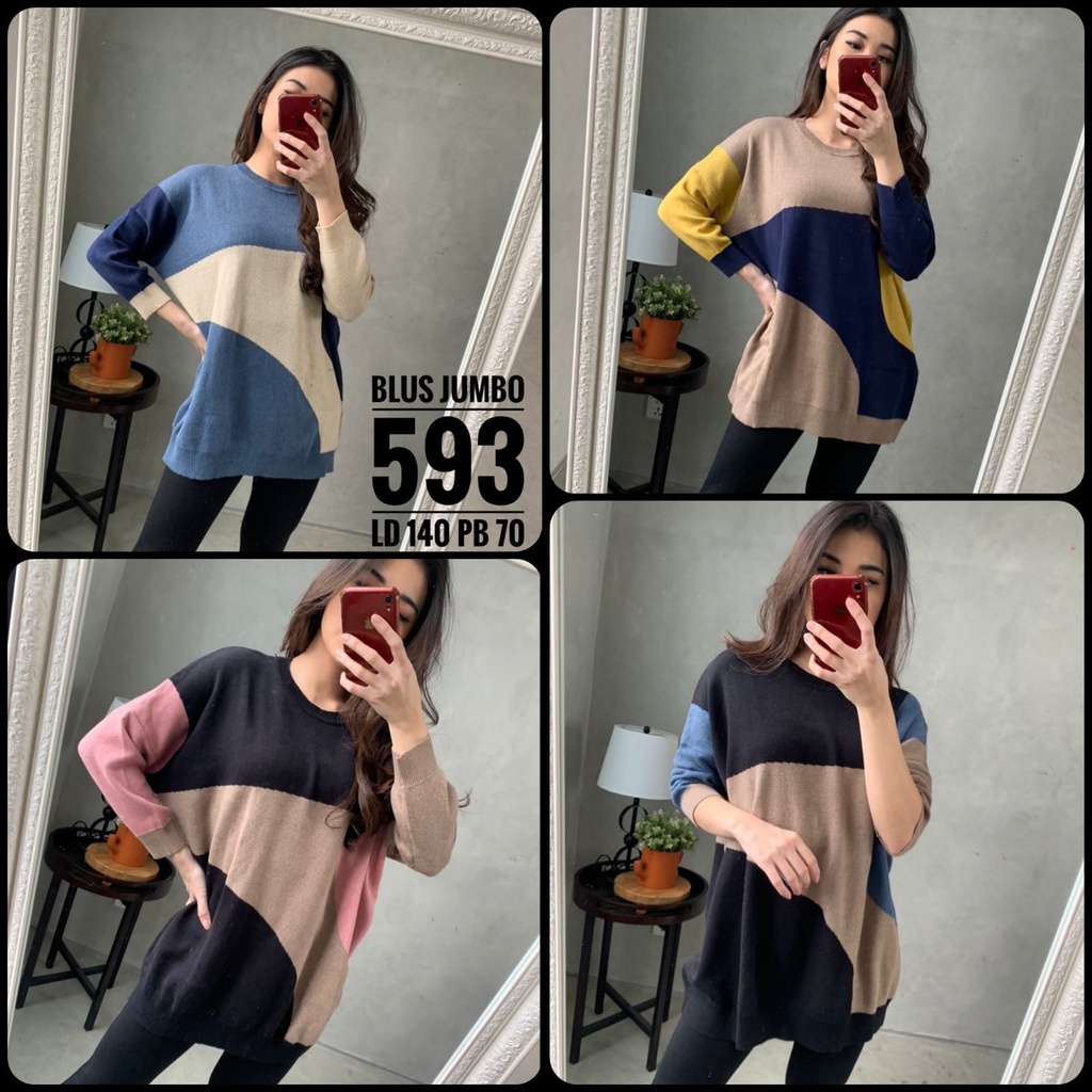 593 Blus Jumbo rajut
