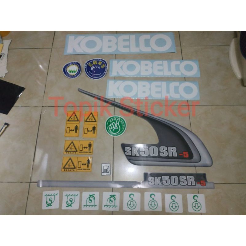 Sticker Excavator KOBELCO SK50 SR-5 Stiker Alat Berat
