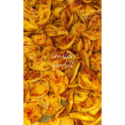

Otak otak crispy pedas extra daun jeruk kemasan poch