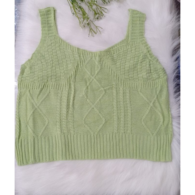 Madeleine Tops|Atasan Rajut Tank Top