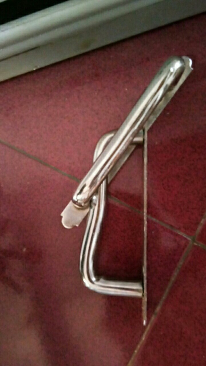 Handle Pintu Harmonika Crome Tebal