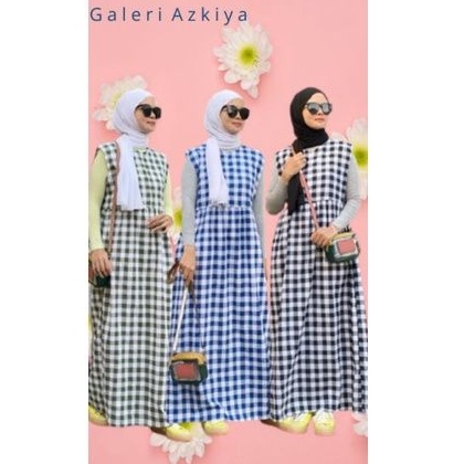 BISA COD NUNA DRESS OVERALL OVERALLS GAMIS LEKBONG WANITA BY YAYUKU