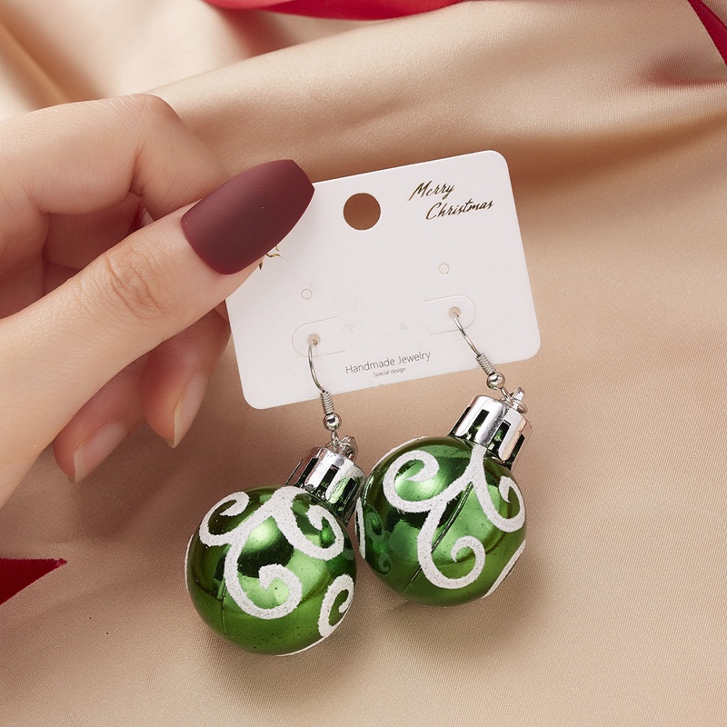 Fancyqube Anting Juntai Bentuk Bohlam Natal Warna-Warni Untuk Hadiah Wanita