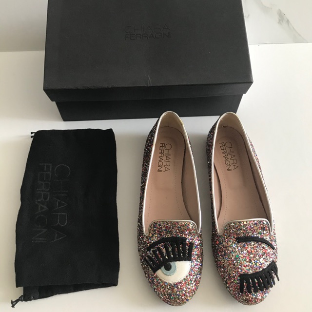 Chiara Ferragni Glitter Shoes sz 36