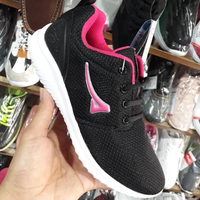 Sepatu kets wanita hitam pink ARDILES original kameko