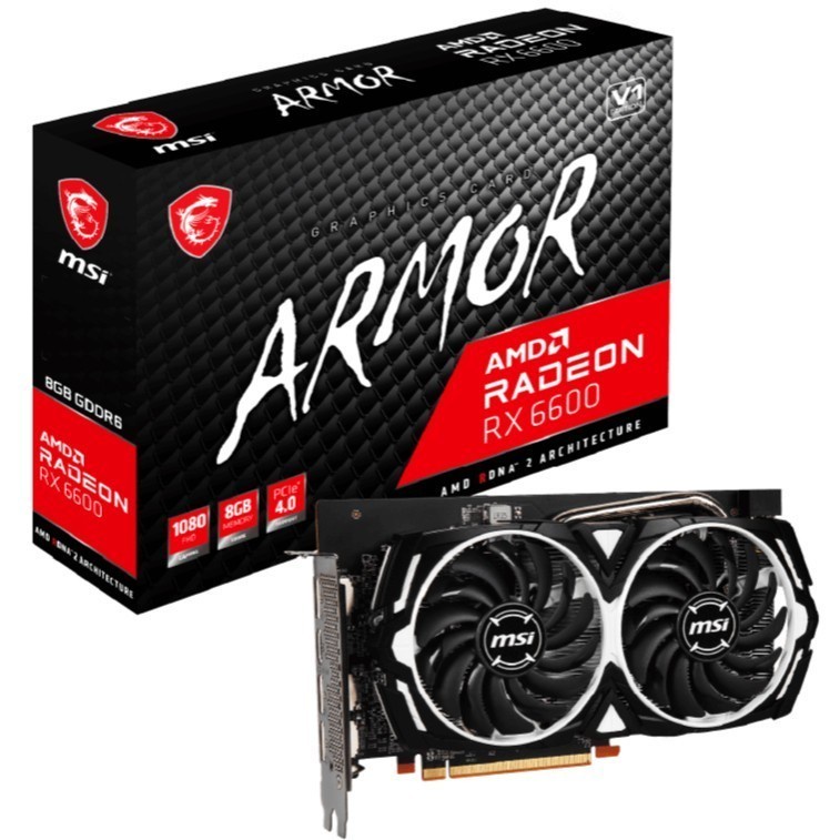 MSI Radeon RX 6600 ARMOR 8G / MSI RX 6600 ARMOR / RX 6600 / RX6600 8GB