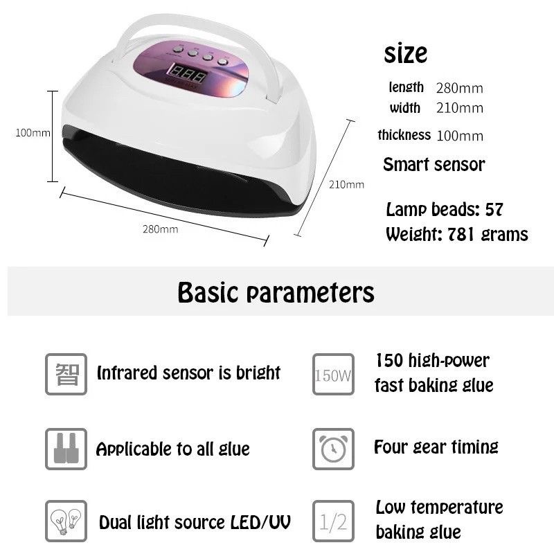 SUN X8 MAX 150Watt UV Pengering Nail