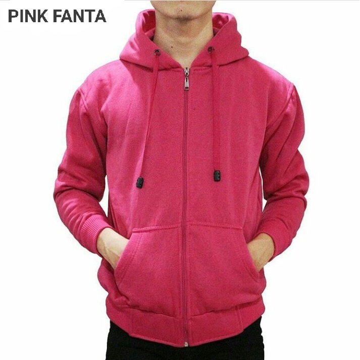 (promo) Jaket zipper polos L,XL,XXL abu muda pria wanita hoodie mjl store