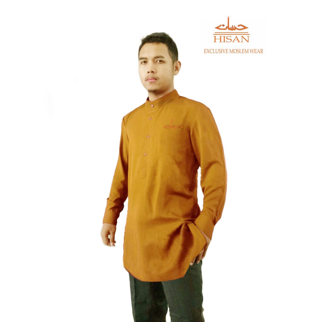 Baju Koko Pria Warna Mustard BAJUKU