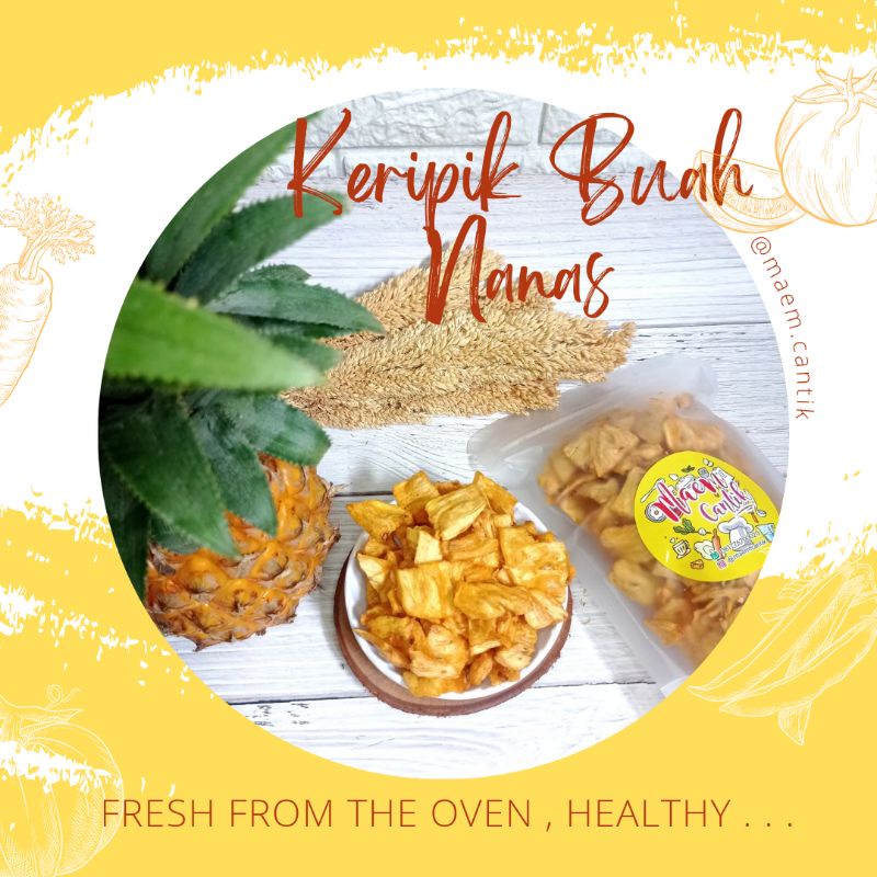 

Keripik Buah Nanas 100% Asli Buah Nanas