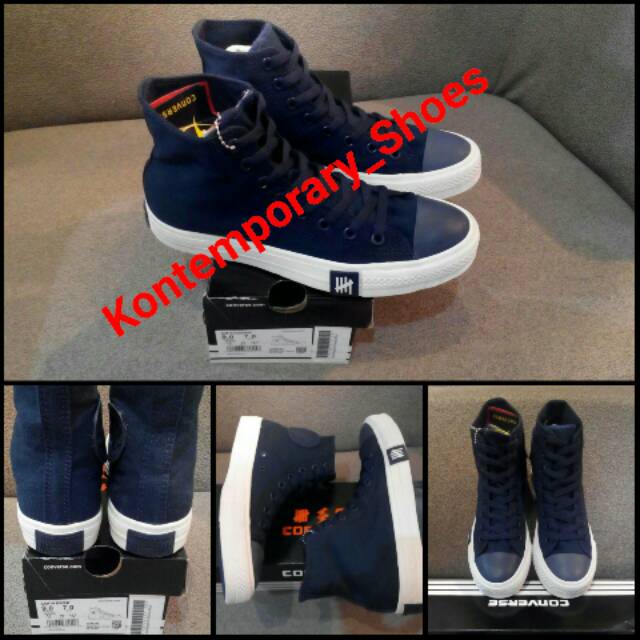 Sepatu Converse All Star UNDEFEATED High Dressblue White Original PREMIUM Made In Vietnam BNIB