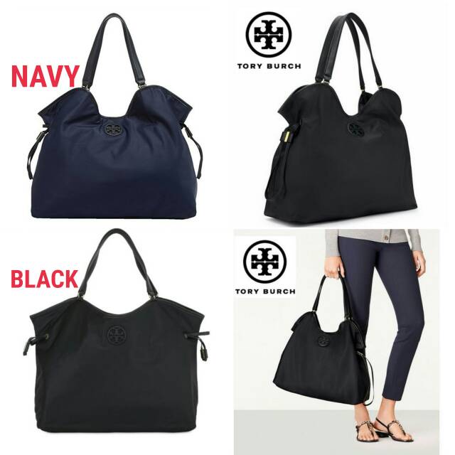 Tory Burch Nylon Slouchy Tote Bag Original Tas Authentic