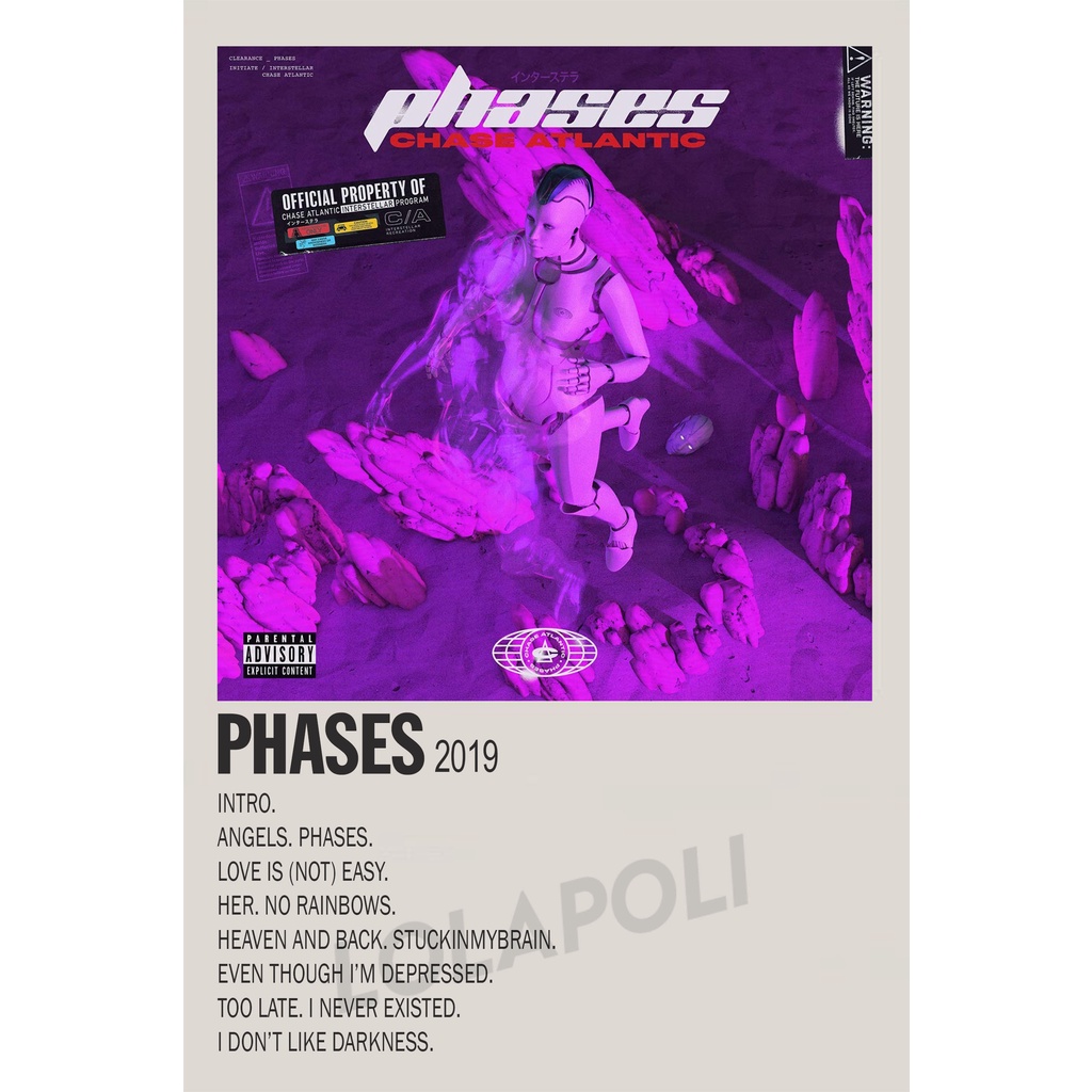 Poster Cover Album Phases - Chase Atlantic