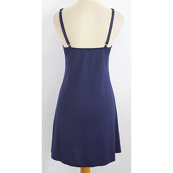 Baju Tidur / Lingerie Wanita Dress Sexy Renda Premium LILY WOLFF Lembut Halus Elastis LWD8484NAV-4