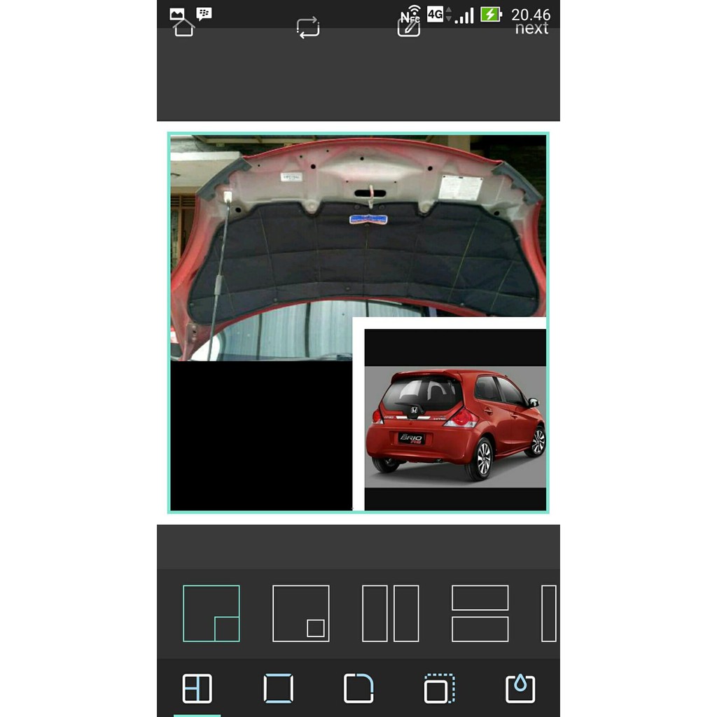 BESTSELLER Honda new Brio Rs peredam kap mesin LIMITED