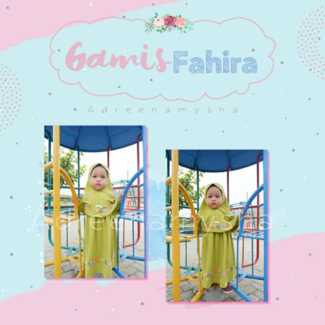 Gamis Fahira Size 3-6 tahun Gamis Anak dan bayi