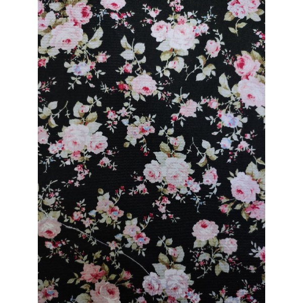 Kain Katun Jepang Motif Bunga Cantik TK 003