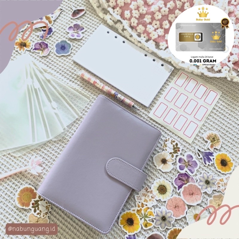 Jual 1 Set Binder Budgeting GRATIS EMAS MINI LENGKAP & MURAH