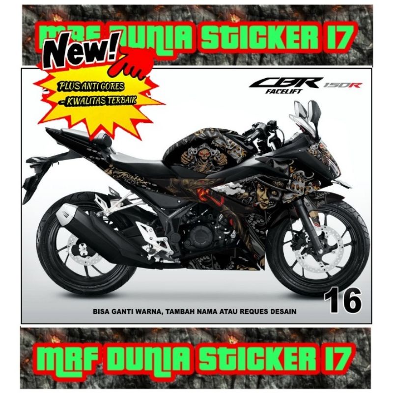Sticker decal CBR 150R Facelift Full Body dekal CBR 150R Facelift Stiker Decal CBR 150R Facelift Dec