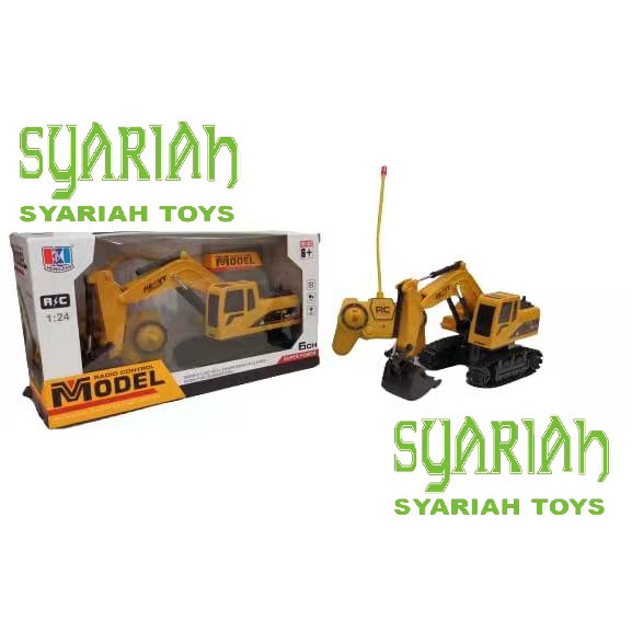 BESTPROMO SYARIAH TOYS MAINAN KONSTRUKSI HENGJIAN ENGINEERING VEHICLE SERIES BEKO SHOVEL REMOTE RC