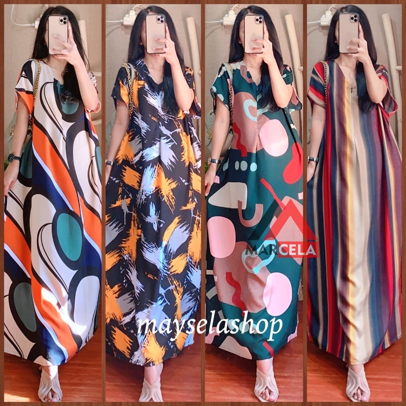 MARCELA - PART-1 DASTER PANJANG PREMIUM BUSUI SEMATA KAKI / DASTER KEKINIAN HOMEWEAR