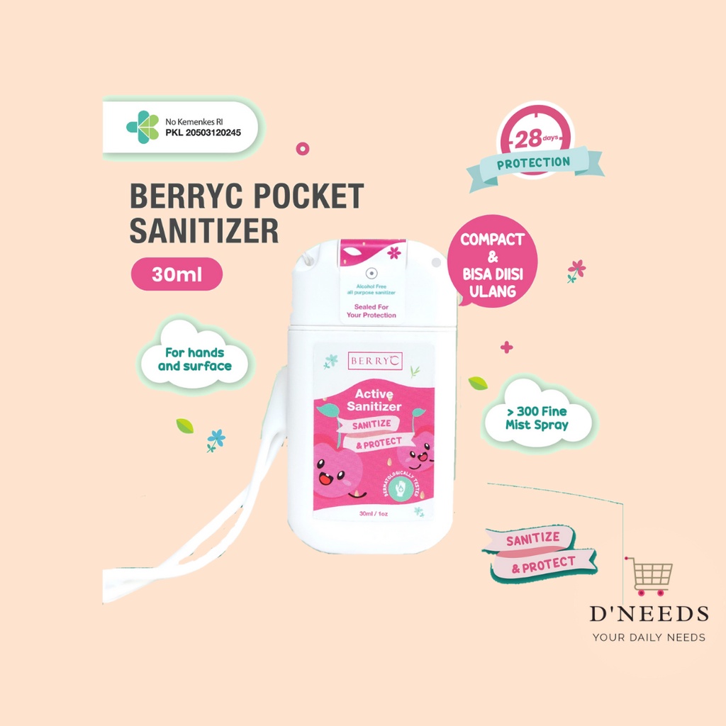 BerryC (Tevo BerryC) Active Sanitizer 30ml/ Berry C / Hand Sanitizer