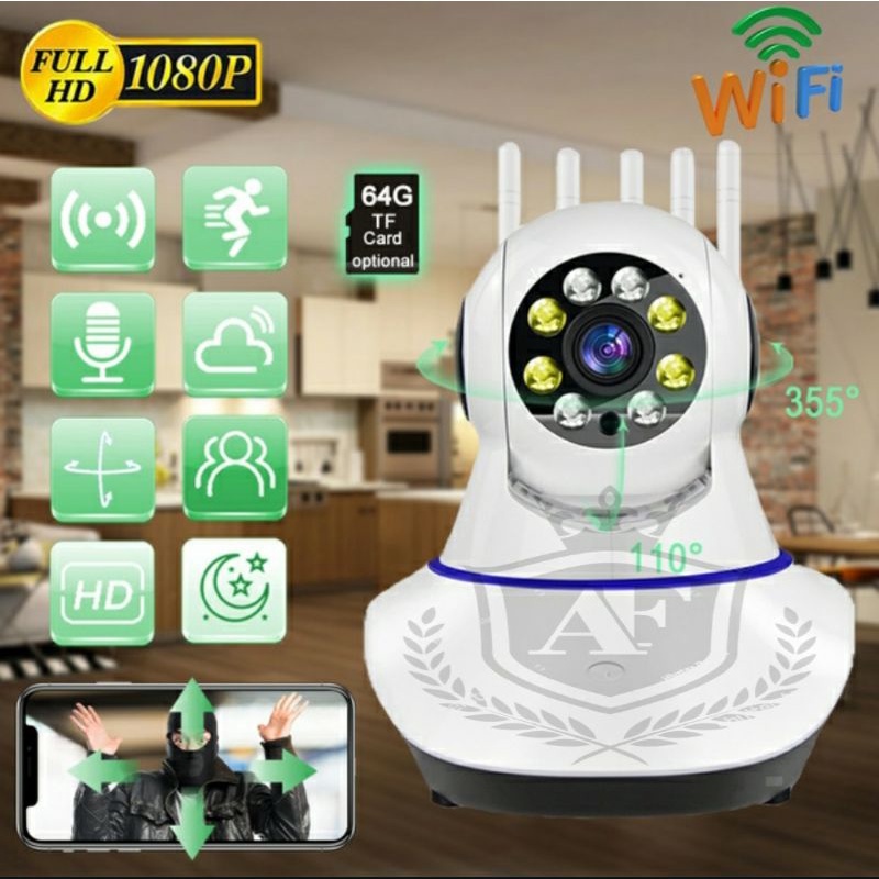 IP CAM CCTV wireless 8MP yoosee 5 antena home security APP YOOSEE